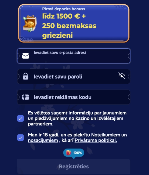 Kā reģistrēties Maneki Spin Casino un sākt spēlēt